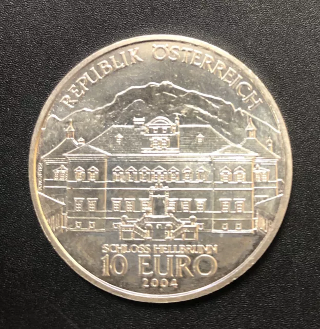 Pièce de 10 € Autriche en Argent Chateau Hellbrunn 2004