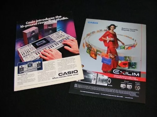 CASIO magazine clippings print ads