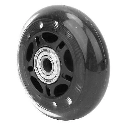 Ruota Bagaglio Capacità 80 libbre 3 PU con Sostituzione Cuscinetto 608ZZ - Nero