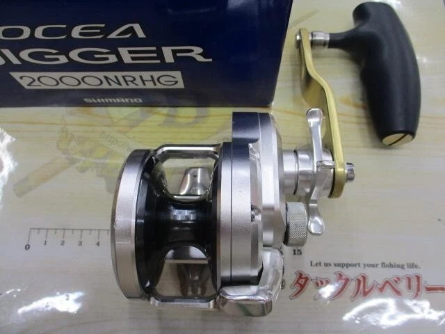 Shimano 11 Ocea Jigger 2000NR HG Right Handle Baitcast Reel Used w/Box