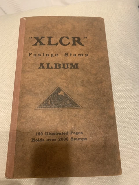XLCR Postage Stamp Album With Some Used Unchecked Stamps Inside