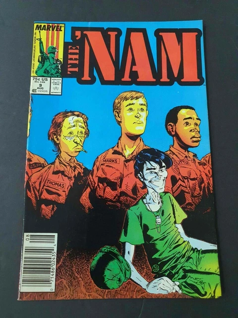 Nam #9  Marvel Comics 1987 Vf Newsstand
