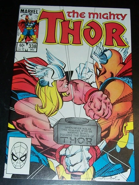 NM 9.4, MIGHTY THOR 338 BETA RAY BILL 2nd Appearance, Simonson, Bag&Board 1983