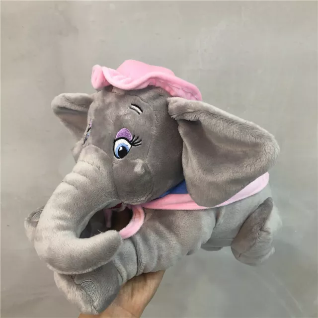 Disney MRS JUMBO the Elephant Dumbo's Mom 14in Grey Pink Soft Plush 2