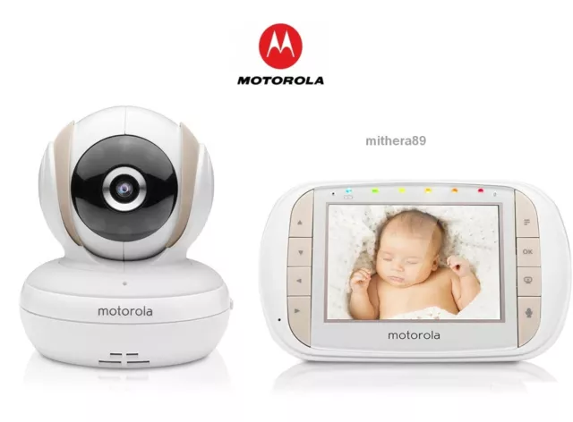 Motorola MBP35XLC VIDEO BABY MONITOR Digital 3,5 Inch COLOUR DISPLAY SCREEN Zoom