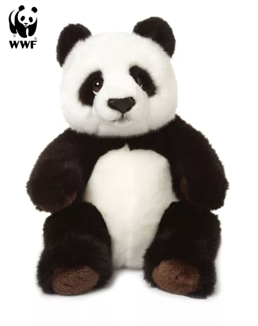WWF Plüschtier Panda (sitzend, 22cm) lebensecht Kuscheltier Stofftier Pandabär