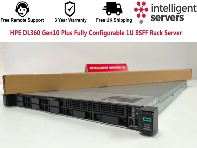 HPE DL360 Gen10 Plus Gold Fully Configurable 1U 8SFF Rack Server - P28948-B21