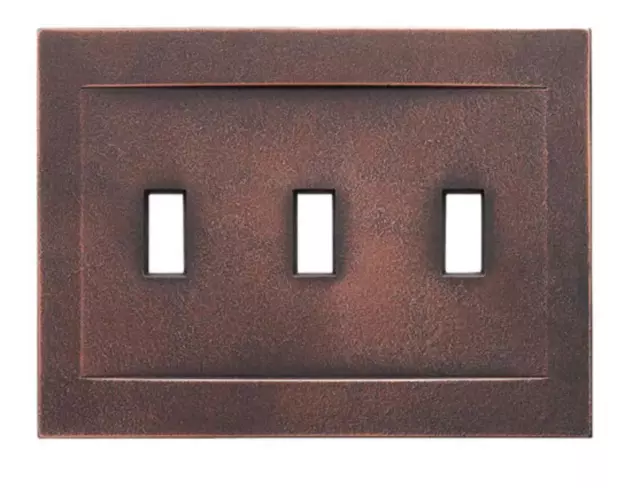 Somerset 662676 Oil-Rubbed Bronze Triple Toggle Wall Plate - Brand New