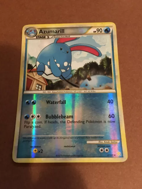 Pokemon Azumarill 2/123 Rare Reverse Holo