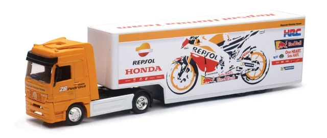 Repsol Honda Motogp Équipe Camion Moto Gp 1:43 Echelle Die Cast Jouet Modèle