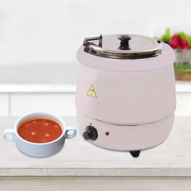 Commercial Soup Kettle 400W 10L Electric Countertop Food Warmer Catering Buffet