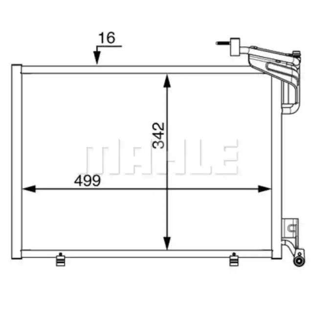 Kondensator Klimaanlage MAHLE AC 21 000S für Ford B-Max Fiesta VI