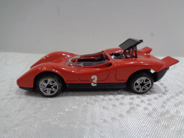RARE POLITOYS EXPORT ABARTH 3000 ROUGE REF 594 1970 1/43