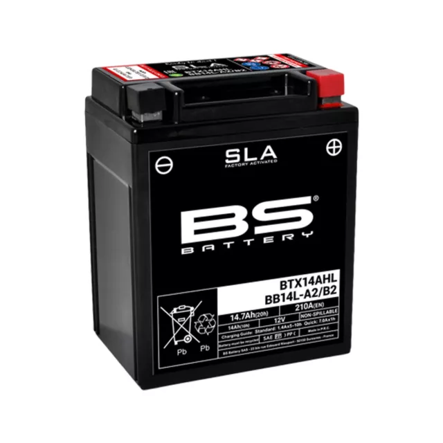 Batteria Bs Battery Sla Bb14L-A2/B2 Yb14L-A2 Precaricata Pronta Al Montaggio