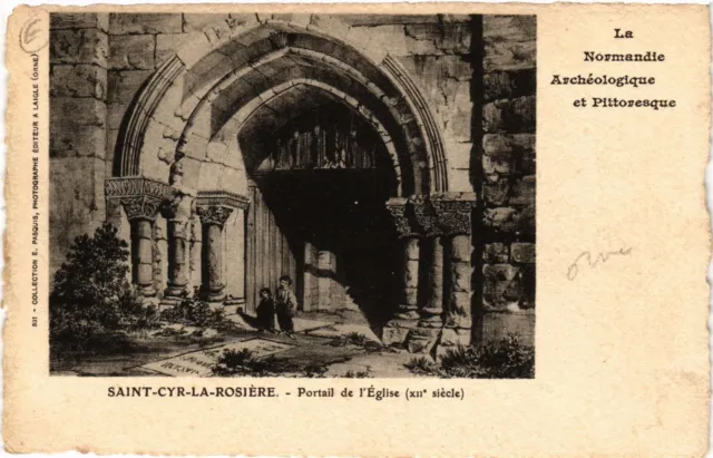 CPA AK St-CYR-la-ROSIERE - Portail de l'Église (356352)