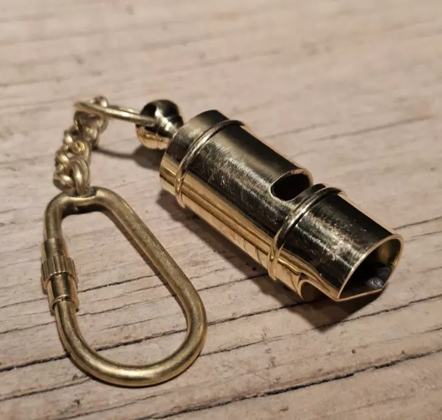 Antique Style Brass Whistle Call