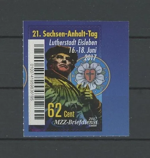 BRD PRIVATPOST 2017 MZZ-BRIEFDIENST LUTHERSTADT EISLEBEN MARTIN LUTHER ** h6681