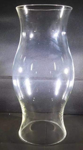 Clear Glass Hurricane Lamp Chimney Globe Shade 8-3/4 inches Tall (Lot of 2)