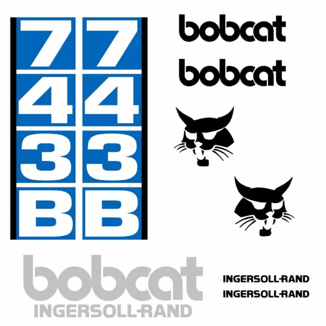 Bobcat 743B 743 B DECALS Stickers Skid Steer loader New Repro decal Kit