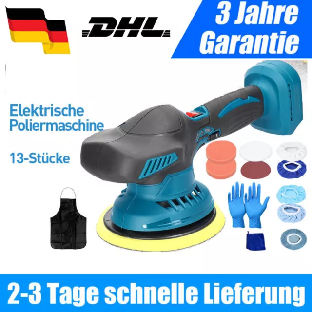 Exzenter Poliermaschine Akku Auto Polierer Poliergerät 150mm Politur for makita