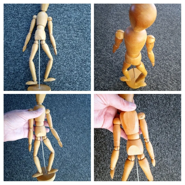 Sketching Puppet - wooden articulated artist art drawing painting