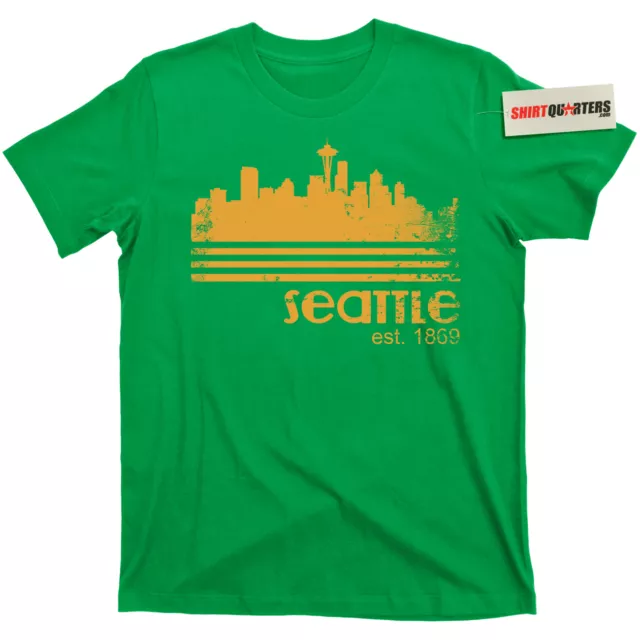 City of Seattle Washington Tacoma grunge supersonics 90s kurt cobain T Shirt Tee