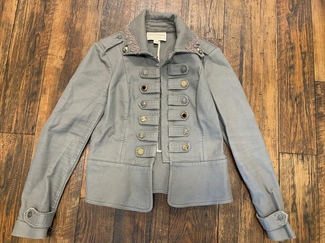 Banana Republic Steampunk Michael Jackson Style Military Jacket Size 10