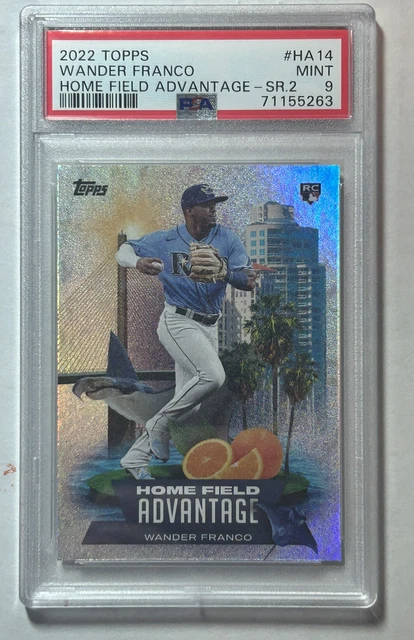 2022 Topps Series 2 Home Field Advantage HFA Wander Franco Rookie Card RC PSA 9