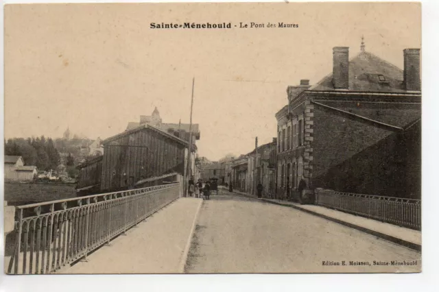 SAINTE MENEHOULD - Marne - CPA 51 - vue sur le pont des Maures