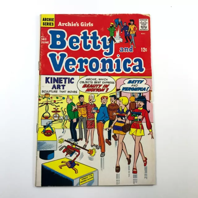 Vintage Betty and Veronica Archie Series Comic Book No 162 June 1969 12 Cents