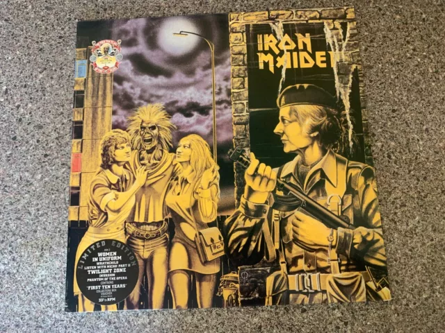 Iron Maiden Women In Uniform Stunning EX+ Vinyl Rare Original UK Double 12"