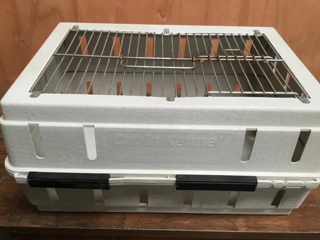 CABIN KENNEL DOSKOCIL 17x12x8 WIRE TOP TRAVEL CARRIER SMALL PET EUC 65.00 PicClick