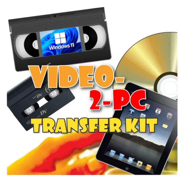 USB Video Capture for Windows 11, 10, 8 & 7. VHS & Hi8 Camcorder Tapes to PC/DVD