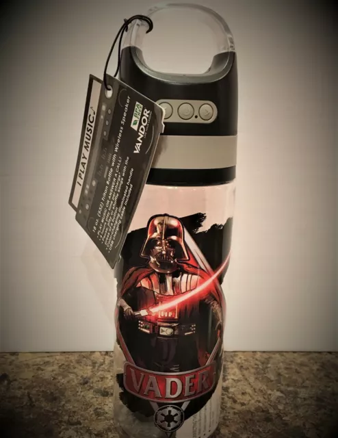 RARE DARTH VADER Star Wars Vandor 18oz Water Bottle Lighted Bluetooth Speaker