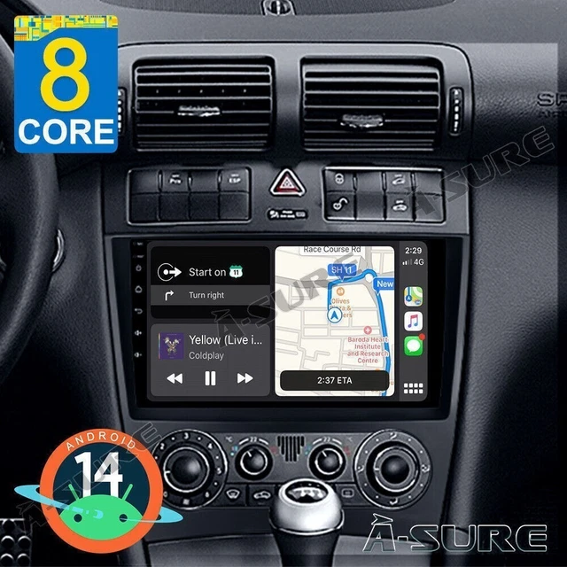 4+64G FOR MERCEDES Benz C-Class W203 Android 14 Car Stereo Radio ...
