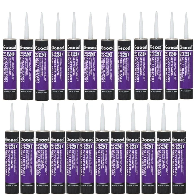 Geocel Case of 24 Units 2320 Tripolymer Sealant Choose White, Clear, Grey