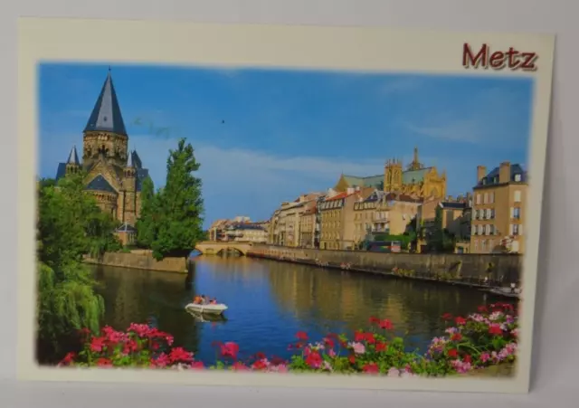 Metz le temple quais de la moselle - postcard CPA7