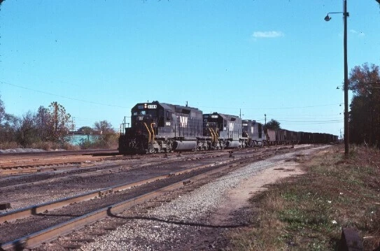Nw 6089 Sd-40-2 Norfolk Va (Norfolk Western) Original Slide 12-05-75 T20-5
