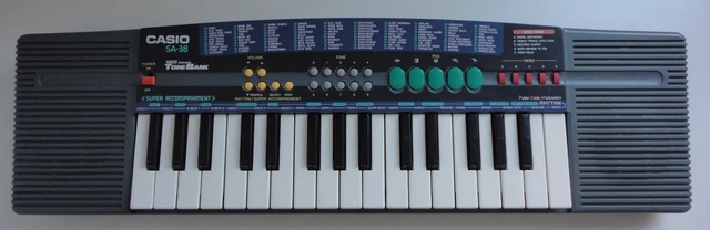 TECLADO PORT TIL CASIO SA 38 32 teclas 100 tonos con doble