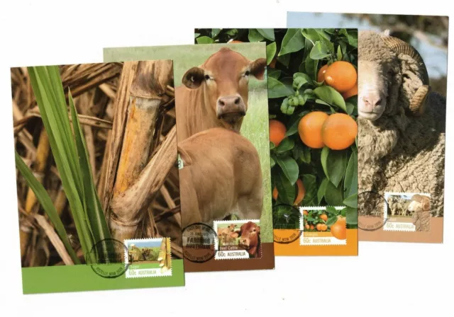 2012 Australia Farming Maxi Cards Set of 4