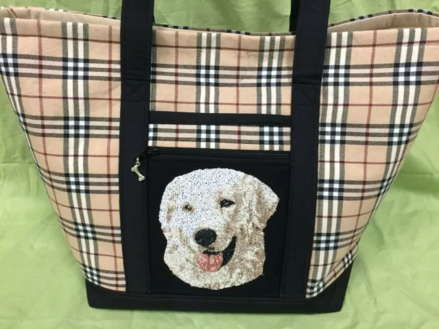 Beautiful Custom Embroidered Kuvasz Tote