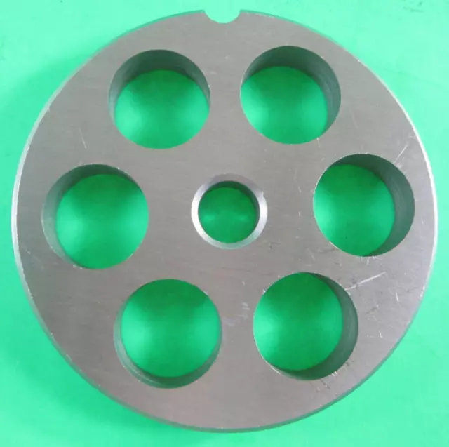 #22 x 3/4" Meat Grinder Plate STAINLESS STEEL fits Hobart Tor-Rey LEM & More