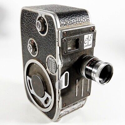 BOLEX PAILLARD C8 8mm CINE FILM CAMERA & Sun lente REFLEX 10-30mm S86014 di lavoro 
