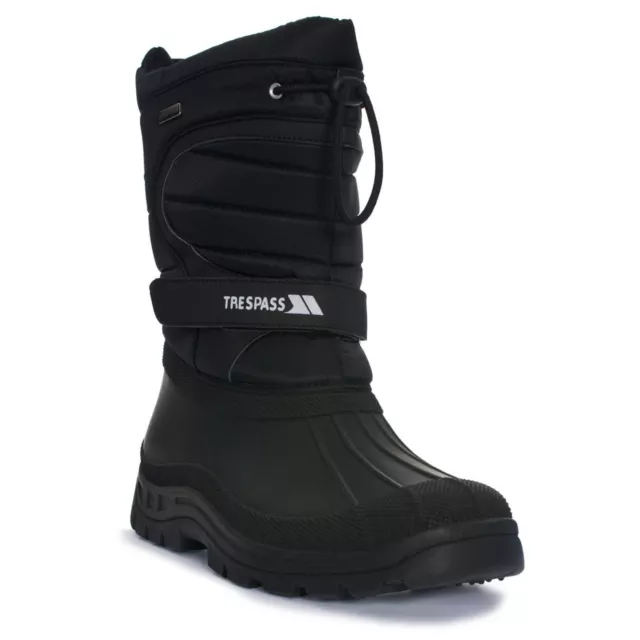 Trespass Dodo Mens Ladies or Womens Water Resistant Black Winter Snow Boots