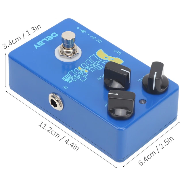 Delay Effect Pedal True Bypass Sound Processor Electric Guitar Single Block GF0