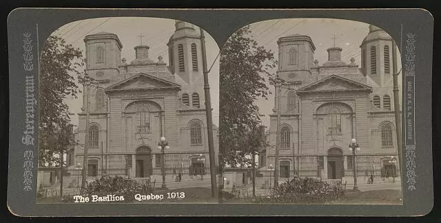 The Basilica, Quebec, 1913  Old Historic Photo