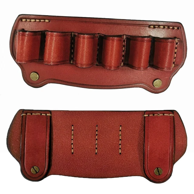Ceinture Cartouchière En Cuir De Qualité Pour Fusil 12 Gauge - Taille Ajustable 32 à 50 Pouces