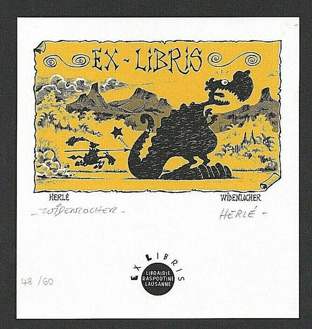 Corbeyran, Moreno, Le Régulateur, Ex-libris sérigraphié signé, Hestia