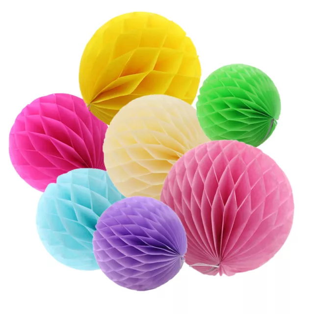 Bulk Honeycomb Balls Tissue Paper Pom Poms Wedding Party Lantern Home Decor 3