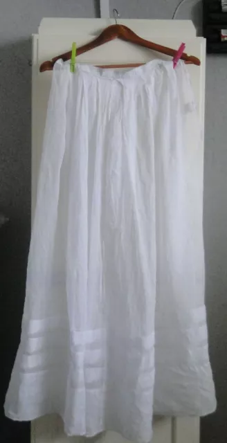 Ancien grand jupon 3 plis dessous robe cérémonie hauteur 100 cm époque 1900